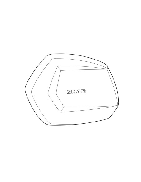 tapa shad para maleta moto sh35 color aluminio d1b35tlr