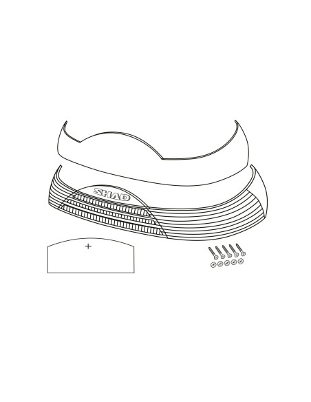 catadrioptrico rojo para moto maletas shad sh46 d1b465car