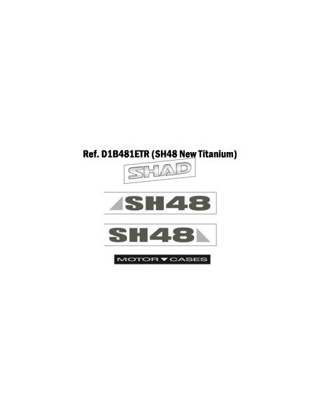 set adhesivos sh48 gris oscuro shad d1b481etr