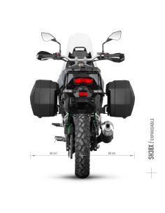 soporte lateral 3p system shad para kawasaki kle 500 modelo 2026 k0kl56if 2