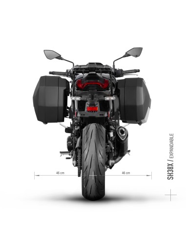 fijacion lateral 3p system shad k0z995if para kawasaki z900 2025 2026