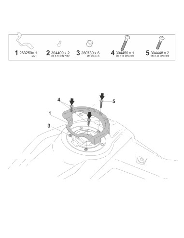 fijacion de bolsa de deposito shad click system m011cs para morbidelli