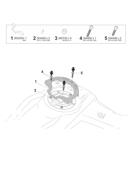 fijacion de bolsa de deposito shad click system m011cs para morbidelli