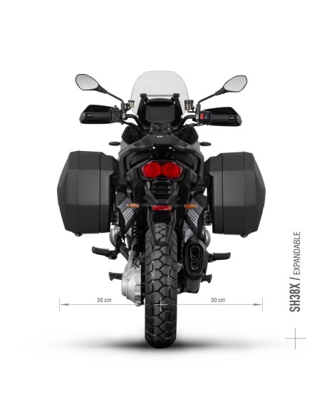 soportes para maletas shad 3p system moto guzzy stelvio 1000 24 m0st14if