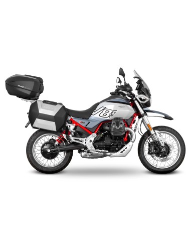 fijacion para maleta superior shad m0vt84st para moto guzzi v85 tt v85 tt travel