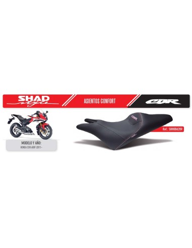 asiento confort shad para moto honda cbr 600f 2011 2012 shh0b6201