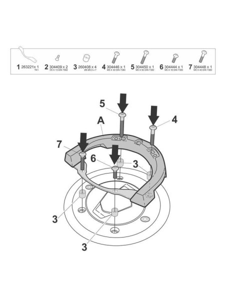 fijacion bolsa deposito click system bmw g310r gs shad w013cs