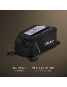 bolsa deposito imanes shad x0sl121m sl12m 5 litros para moto 2