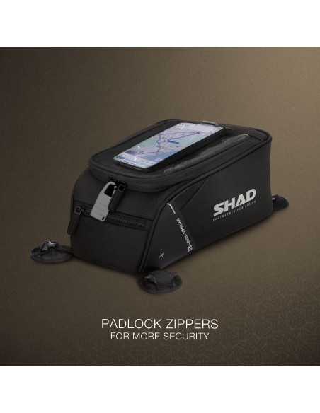 bolsa deposito imanes shad x0sl121m sl12m 5 litros para moto