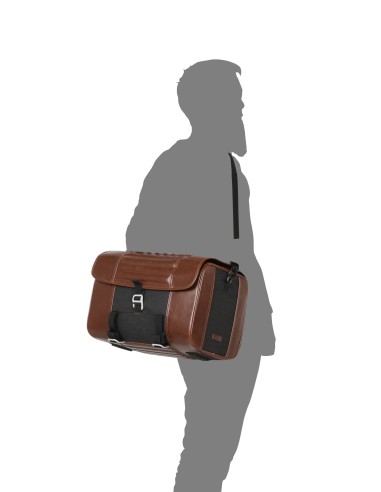 bolsa sillin moto shad acabado piel cafe racer x0sr28