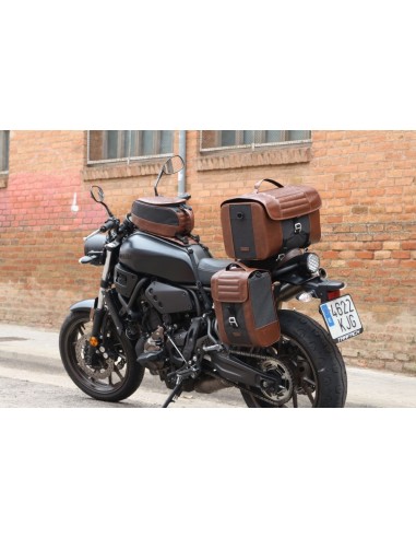 bolsa sillin moto shad acabado piel cafe racer x0sr28