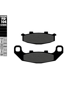 pastillas de freno moto galfer semi metal fd104g10
