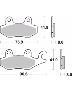 pastillas de freno moto brembo sinterizadas 07ya22sa 2