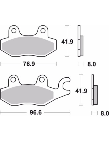 pastillas de freno moto brembo sinterizadas 07ya22sr