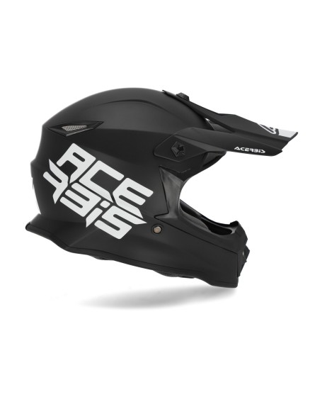 casco off road infantil acerbis steel kid negro talla 54