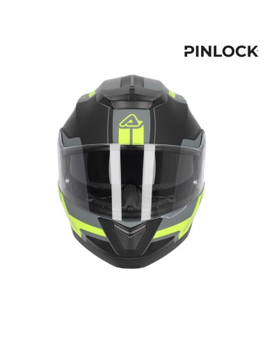 casco acerbis serel 22 06 negro y amarillo talla xs