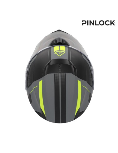 casco acerbis serel 22 06 negro y amarillo talla xs