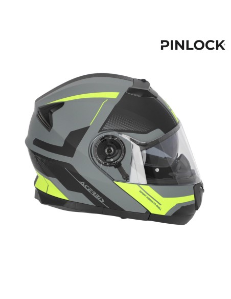 casco acerbis serel 22 06 negro y amarillo talla m
