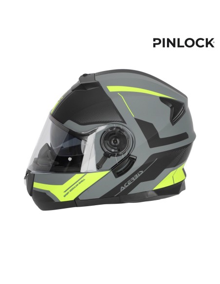 casco acerbis serel 22 06 negro y amarillo talla m