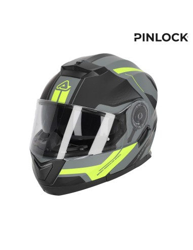 casco acerbis serel 22 06 negro y amarillo talla m