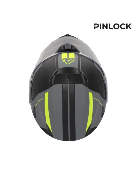 casco acerbis serel 22 06 negro y amarillo talla m