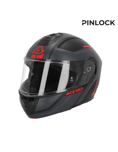 casco modular acerbis tdc gris y negro talla l 0025313 293