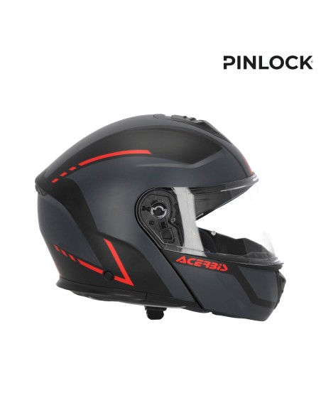 casco modular acerbis tdc gris y negro talla l 0025313 293