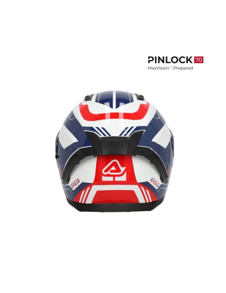 casco integral acerbis x way graphic homologacion 22 06 blanco azul y rojo 0026016 034