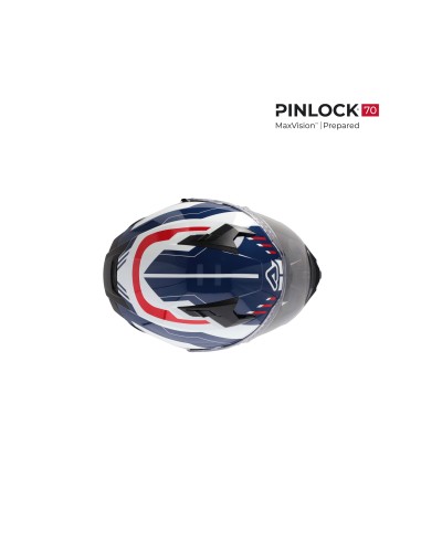 casco integral acerbis x way graphic homologacion 22 06 blanco azul y rojo 0026016 034