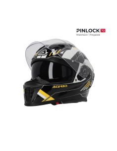 casco integral acerbis homologacion 22 06 negro y amarillo 0026016 318 talla s 2