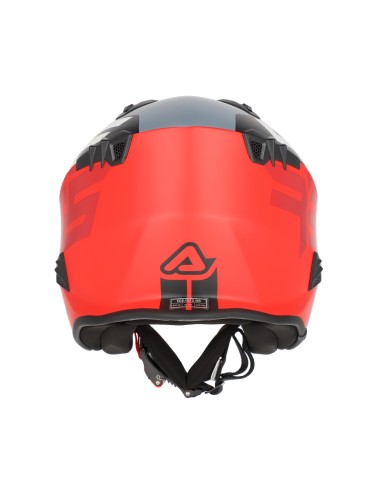 casco acerbis jet aria graphic sport 22 06 color gris y rojo mate talla xs