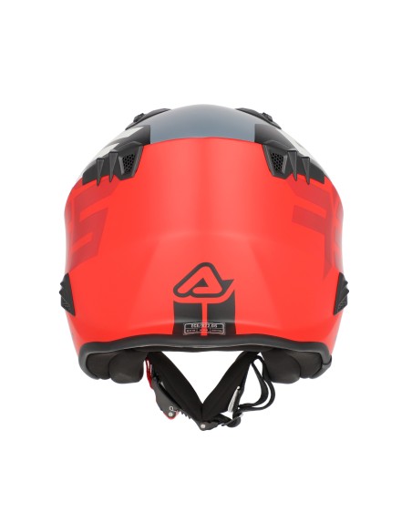 casco acerbis jet aria graphic sport 22 06 color gris y rojo mate talla xs