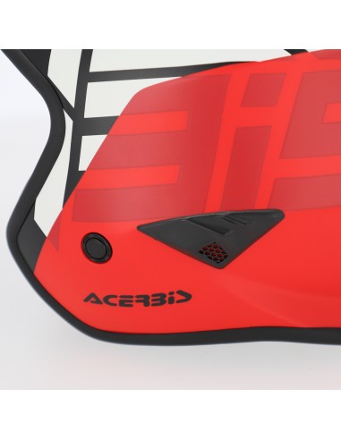 casco acerbis jet aria graphic sport 22 06 color gris y rojo mate talla xs