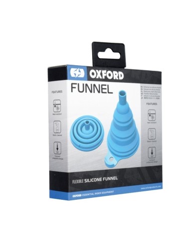 embudo de silicona oxford ox619 plegable azul 142 x 110 mm
