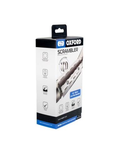 protector termico de escape oxford ox878 scrambler acero inoxidable