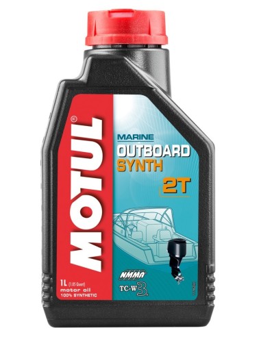 aceite nautico 2t motul outboard synth 101722 sintetico tc w3 1l