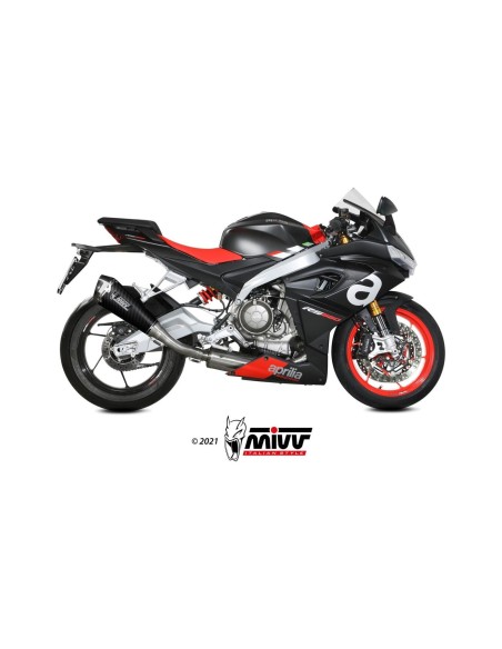 escape completo mivv 2x1 delta race carbono aprilia rs 660 2020 24 tuono 660 2021 24