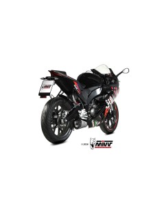escape completo mivv 1x1 delta race st steel aprilia tuono 125 tuono 125 2025 26 2