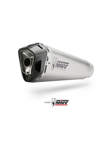 escape completo mivv 1x1 delta race st steel aprilia tuono 125 tuono 125 2025 26