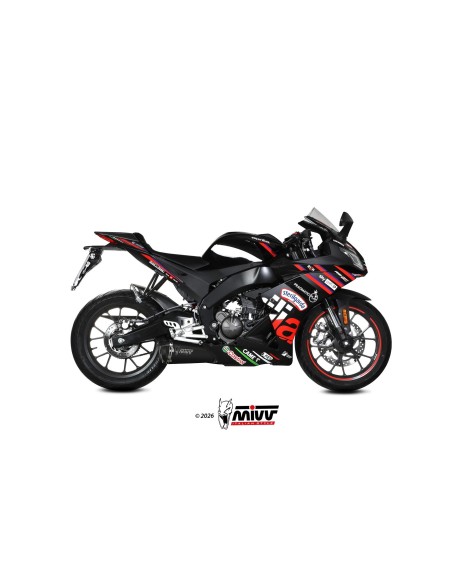 escape completo mivv 1x1 delta race black aprilia rs 125 tuono 125 2025 26 a 022 ldrb