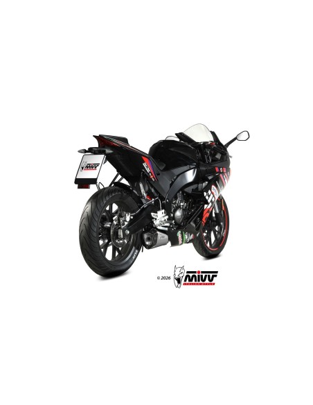 escape completo mivv 1x1 delta race st steel aprilia rs 125 tuono 125 2025 26