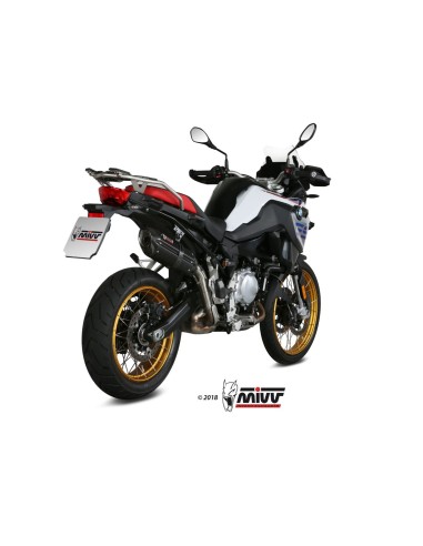 silencioso mivv suono acero negro carbon bmw f 750 gs f 850 gs 2018 24 b 033 l9