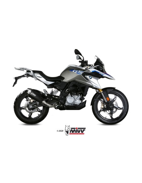 escape completo mivv 1x1 delta race black bmw g 310 gs 2017 24 b 035 ldrb