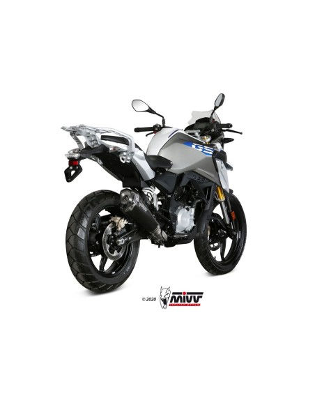 escape completo mivv 1x1 delta race black bmw g 310 gs 2017 24 b 035 ldrb