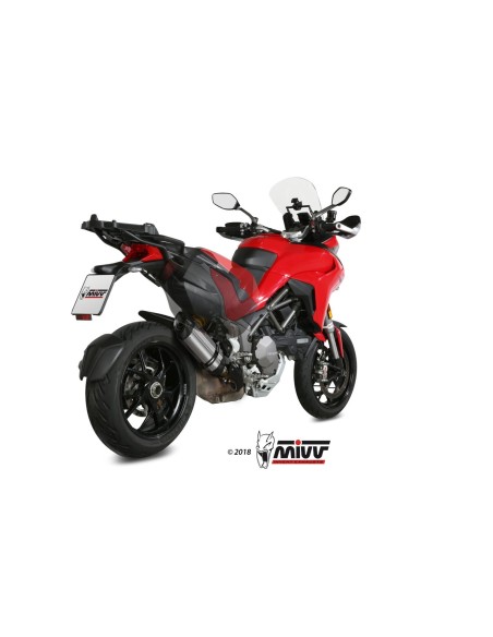 silencioso mivv suono st acero carbono ducati multistrada 1200 2015 17 1260 2018 20