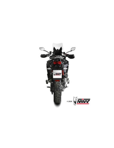 silencioso mivv 2x1 oval titanium con tapa de carbono ducati multistrada v4 v4s 2025 26