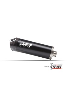silencioso mivv 2x1 oval black con tapa de carbono ducati multistrada v4 v4s 2025 26