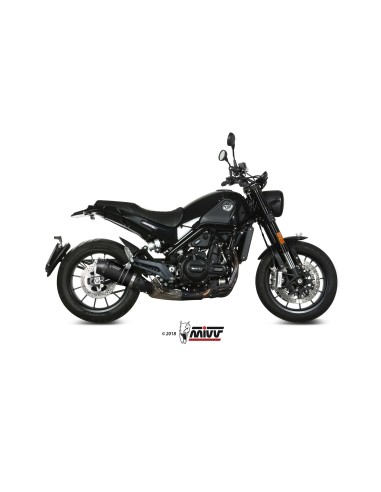 silencioso mivv oval black con tapa de carbono benelli leoncino 500 2017 25 e 002 lzc
