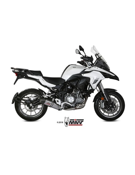 silencioso mivv oval titan c tapa carbono benelli trk 502 2017 24 e 003 l4c