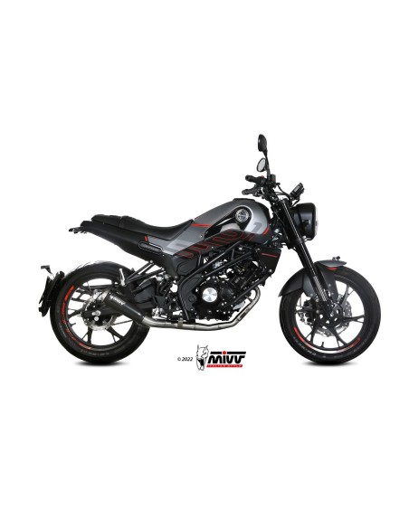 escape completo mivv 1x1 x m1 black benelli leoncino 125 2022 24 e 007 lc4b